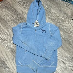 VS PINK: Full hoodie, zip up, faded and cute